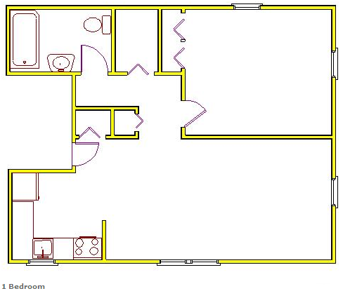 Floor Plan 1 Room